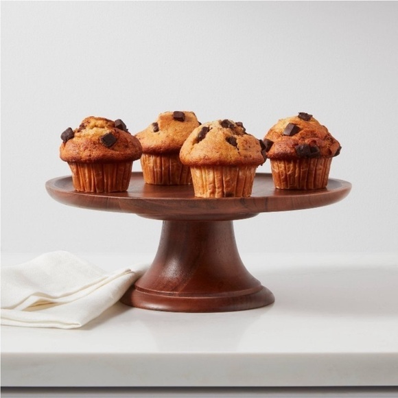 12" Wood Tall Cake Stand - Threshold™ - Picture 2 of 3